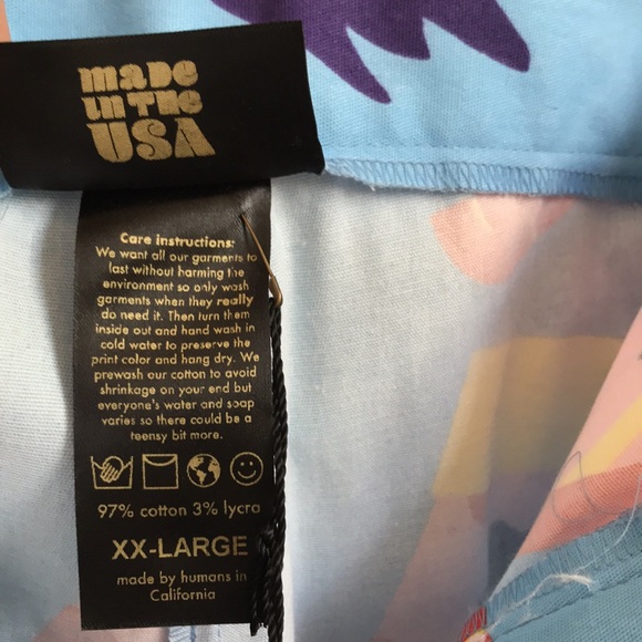 NWT Nooworks sz XXL Business Pant in snacks Food graphics blue pleated trousers - Picture 12 of 13